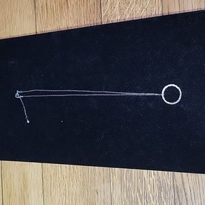 Nwot Silver Circle Necklace